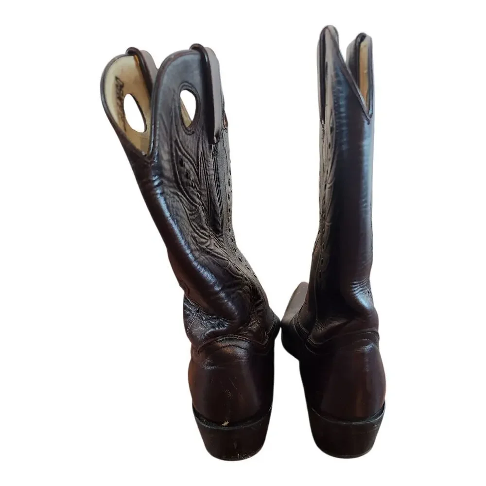 Durango D3585 Mens cowboy boots sz 10.5D leather western pointed toe dark cherry